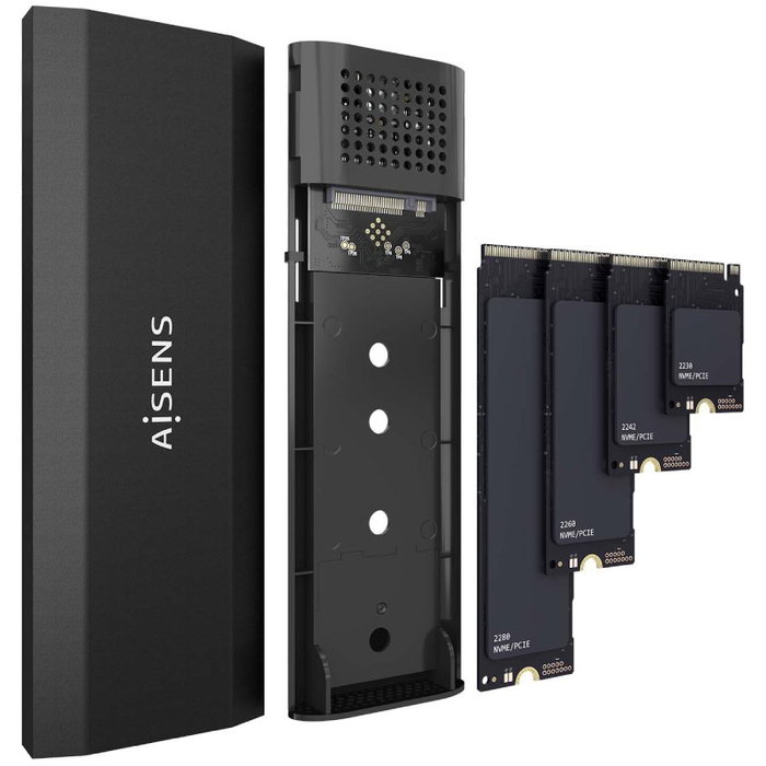 Aisens ASM2-028B Caja Externa M.2 NVMe USB 3.2 Gen2 Negra